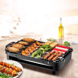 Hot multi-function electric grill home electric baking pan smokeless teppanyaki grill barbecue machine 279e