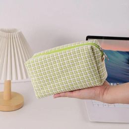 Multi-functional Pencil Case Large Capacity High Appearance Toiletry Bag Colour Stitching Pen Office School Supplies