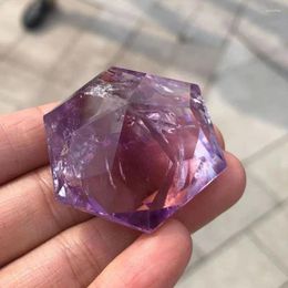 Decorative Figurines 1pc 4.5-5cm High Quality Pure Natural Amethyst Star Of David Hand Polished Home Decor/Accessory Gems