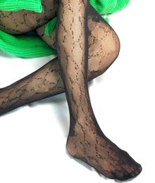 Small Classic Letter Pantyhose Fashion Dress Tight Women Show Slim Pantyhose Sexy Tights Stockings Night Club Stocking Female Stoc2589543