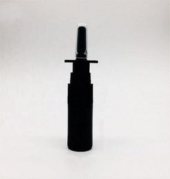 Ship 4Pcs 10ml034oz HDPE Black Nasal Spray Bottle with nasal sprayer pump Portable Empty Atomizers Cosmetic Makeup Bottle1181809