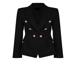 Ladies Black Blazers Feminino Formal Jacket Women Short Slim White Jackets Female LongSleeve Business Suit WS2509C8102243