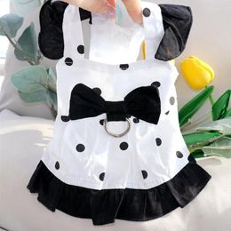 Dog Apparel Pet Clothes For Small Dogs Fashion Princess Skirt Cute Dot Print Puppy Dress Summer Cat Outfits Soft Suspender