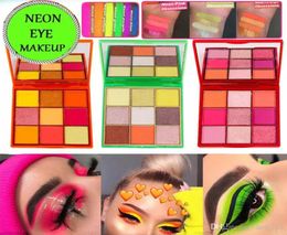 in stock Newest Beauty Brand NEON 9 Colors Shimmer Eyeshadow Make up Eyeshadow with 3 Styles and high quality2032145