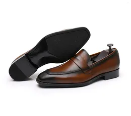 Casual Shoes 2024 Tassel Design Men Round Toe Real Leather Flat Comfortable Genuine Slip On Man Footwear Vintage Boy
