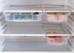 Refrigerator Pull Out Type Storage Box Partition Refrigerator Storage Holder Drawer Organizer Kitchen Shelf Rack271A5621150