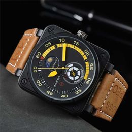 Watch watches AAA 2024 Product Micro Mens Fashion B Square Fully Automatic Mechanical Tape Watch 66J0