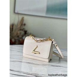 Lvse MM High-quality Designer Leather Lvity Shoulder Luxury Bag Twist Black Beige Shoulder Bag 7A Best Quality