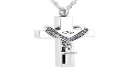 Memorial Jewellery Stainless Steel Cross for brother Memorial Cremation Ashes Urn Pendant Necklace Keepsake Urn Jewelry8907946