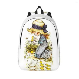 Backpack 3D Print Sarah Kay Canvas Backpacks For Boys Girls Flower Girl School College Travel Bags Men Women Bookbag Fits 15 Inch Laptop