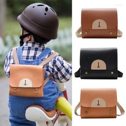 School Bags Bear Baby Backpack Bag PU Leather Infant Kindergarten Kids For Girls Boys Children Shoulder 2-8Y Small Size