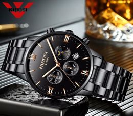 Nibosi Watch Men Watches Luxury Famous Top Brand Men039s Fashion Casual Dress Watch Military Army Quartz Wristwatch Sun Moon St6698238