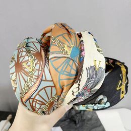 Wholesale Headbands Brand Designer Headband Women Printing HairJewelry Metal Letter HairBands HeadWrap Headwear Fashion Accessory