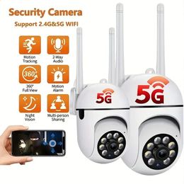 PTZ 2.4G WIFI IP Camera Audio CCTV Surveillance Cam Outdoor 4X Digital Zoom Night Vision Wireless Waterproof Security Protection 240419