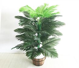 90cm 39 Heads Tropical Plants Large Artificial Palm Tree Fake Monstera Silk Palm Leaves False Plant Leafs For Home Garden Decor5647513