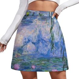 Skirts Claude Monet - Water Lilies Mini Skirt Dresses Summer Woman 2024 Clothes For