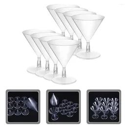 Disposable Cups Straws Decorative Simple Lightweight Beverages Cup Beverage Cocktail Glasses Glass Plastic