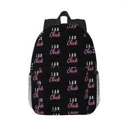 Backpack Lab Chick Tech Funny Backpacks Teenager Bookbag Casual Students School Bags Laptop Rucksack Shoulder Bag Large Capacity