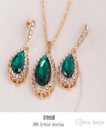 Bridesmaid Jewelry Set Solid Gold Crystal Jewelry Party Jewelry Set3958516