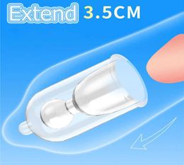 Massage Items Extend 35CM55CM8CM Penis Sleeve Reusable toy Delay Ejaculation Sexy Toys For Men Penis Ring Male Glans Sleeve Ex7585774