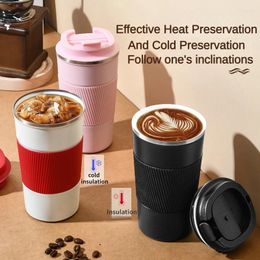 Water Bottles Stainless Steel Insulated Cups Couple Reusable Sports Coffee Double-layer Vacuum Simple Modern Fashion Mug