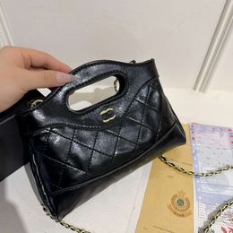 Designer Handbag Factory Promotion New Mini Horizontal Cute Bag Oil Wax Women's Light Luxury Texture