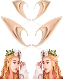 4PCS Elf Ears Medium and Long Style Cosplay Fairy Pixie Soft Pointed Tips Anime Party Dress Up Costume Masquerade Accessories Hall8987904