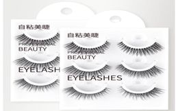 Reusable Selfadhesive False Eyelashes Waterproof Adhesive Tape Eye Lashes to Wear No Glue Needed Natural9030897