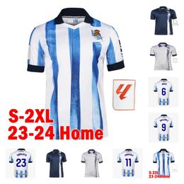 23/24 Real Sociedad MERINO PORTU OYARZABA L Soccer Jersey 2023 2024 Home Maillots Shirt Away X.PRIETO SILVA JANUZAJ ISAK Football Shirts