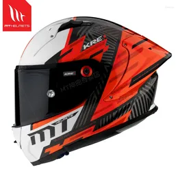 Motorcycle Helmets 2024 MT Brand KRE Professional Racing ECE R22.06 FIM Approved Light Weight Carbon Fiber Full Face