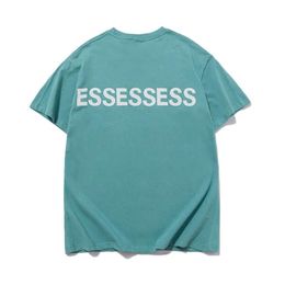 Essentialsclothing Designer T Shirt Summer Mens T Shirt ESS Reflective Short Sleeve Fashion Brand Womens Loose T-shirt Couple Street Hip Hop Short Sleeve 866