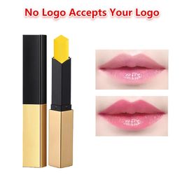 Private Label Lip Balm Custom Logo Women Carotene Change Colour Lipstick Lip Tint Long Lasting Waterproof Moisturising Nourish Lipgloss Beeswax Lip Balm