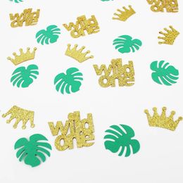 Party Decoration 100pcs Wild One Confetti Glitter For Baby Shower Birthday Supplies Safari Theme Table