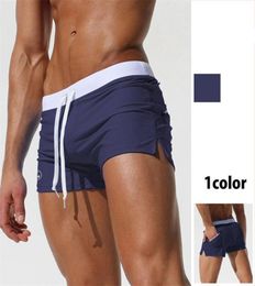 Men039s Swimming Trunks Swim Briefs Fitness Swimsuit Men Swimwear Vintage Sunga Sexy Swimsuits with Zipper Bag maillot de bain6447139