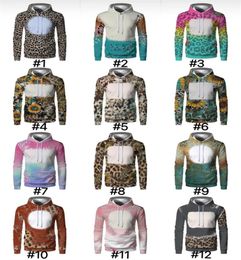 UPS Whole Sublimation Bleached hoodies Party Supplies Heat Transfer Blank Bleach Shirt fully Polyester US Sizes for Men Women7599754