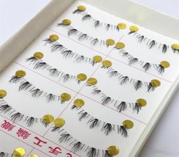 Whole 10 pairs handmade lower under bottom false eyelashes make up fake eye lashes extension cosmetic beauty tools 047228y3921951