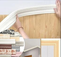 23m 3D pattern wallpaper decorative line skirting decoration selfadhesive waterproof living room wall border sticker 240429