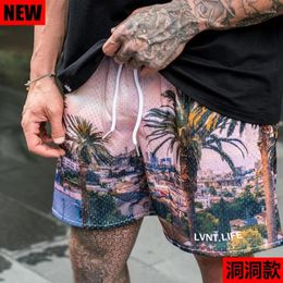Men's Shorts American Casual Sports Fitness Pants Quick Dry Running Training Basketball Loose Quarter