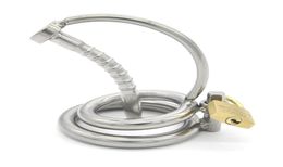 Stainless Steel Device with Catheter, Virginity Lock Cock Cage Penis Ring Sex Toys For Men, Adult Products1781502