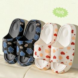 Slippers Trend Summer Love Pattern Ladies' Home Shoes Non-slip Cosy Slides Lithe Outdoors Seabeach Sandals For Women Flip Flops