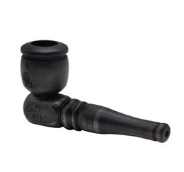 High Quality Wood Handmade Black Wood Smoking Pipe 101MM Long With Smoking Bowl Wood Cigarette Tobacco Herbal Pipe Pocket Size8696461