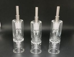 Collectors kit with Titanium Nail 10mm 14mm Collector Grade 2 Honey Straw Concentrate Honey Dab Straw Mini Glass Bong 2489275