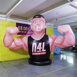 wholesale Giant advertising inflatable decoration factory price Muscleman inflatable Muscle man gym inflatable Macho for advertising outside decor