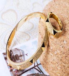 High quality creativity ring bracelet copper plating gold bracelet nail bracelet fashion bangle diamond bracelets jewerly wholesal6018589