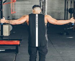 Brand gyms clothing mens fitness singlet cotton bodybuilding stringer tank top men sleeveless shirt zyzz muscle guys vest1116245