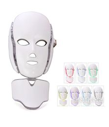 Korean LED Podynamic Facial Mask PDT LED Face And Neck Mask With Microcurrent Skin Rejuvenation LED Podynamic Masks 7 Colors9195102