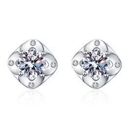 Luxury Men Women Earrings Jewellery 925 Sterling Silver 0.5ct VVS Moissanite Diamond Earrings For Friends Fashion Jewellery
