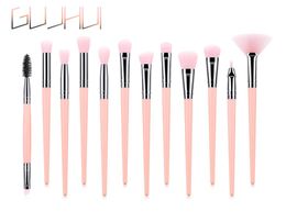 Make Up Brushes set 12pcs Powder Foundation Concealer Blush Mini Fan Eyeshadow Lip Brush Cosmetics Makeup Brushes Kit Beauty Tools3189819