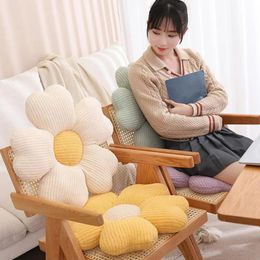 Cute Flower Plush Pillow Seat Cushion Cherry Blossom Petal Shape Decorative Sofa Floor Household Supplies 240430
