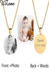 Custom Engraved Blank Necklace Personalised Po Name Necklace Can Drop 2507651